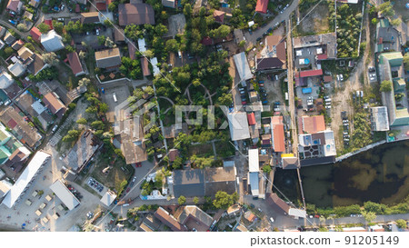 Seashore view from above. Ukraine. Zatoka. 91205149