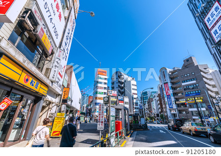 View of Tokyo cityscape of Japan, such as in front of Yoyogi station View of Tokyo cityscape of Japan, such as in front of Yoyogi station 91205180