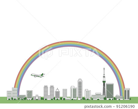 摩天大樓大城市背景素材 摩天大樓大城市背景素材 91206190