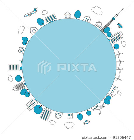 Earth cityscape background material 91206447