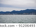 琵琶湖和對岸的風景 91206493