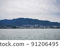 琵琶湖和對岸的風景 91206495