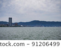 琵琶湖和對岸的風景 91206499