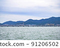 琵琶湖和對岸的風景 91206502