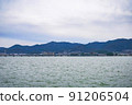 琵琶湖和對岸的風景 91206504