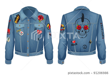 Clothing Design Rock and Roll Style Color Layout 91206986