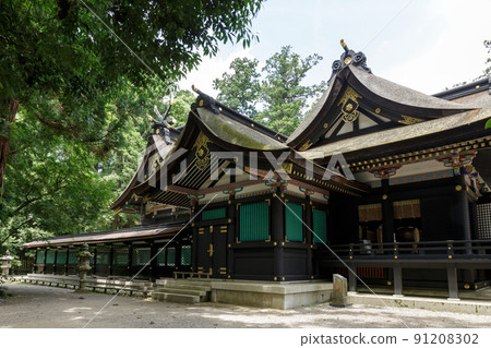 Miyamotoden, Katori-gun, one of the three Togoku companies [Hinohide roof] 91208302