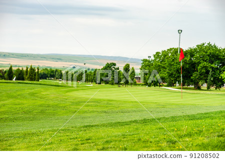 Golf grassland in kakheti, Georgia Golf grassland in kakheti, Georgia 91208502