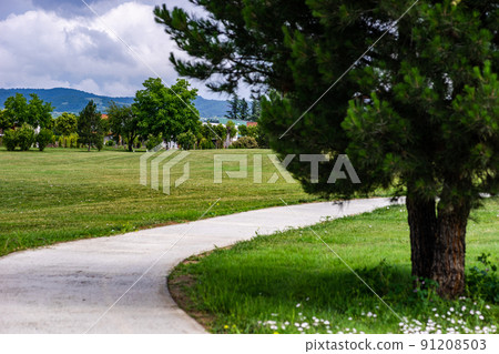 Golf grassland in kakheti, Georgia Golf grassland in kakheti, Georgia 91208503