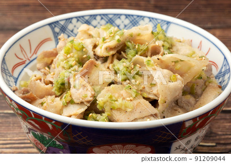 Pork onion salted rice bowl Pork onion salted rice bowl 91209044