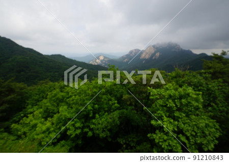 Bukhansan. National Park. Samgaksan. Bohyeonbong. Kalbawi Fortress Road 91210843