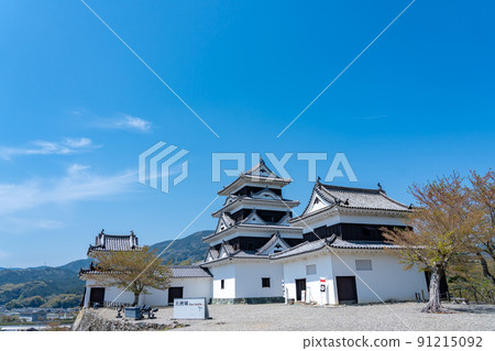 Ozu City, Ehime Prefecture Spring Ozu Castle Tower and Kitchen Tower Ozu City, Ehime Prefecture Spring Ozu Castle Tower and Kitchen Tower 91215092