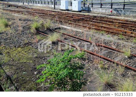 Image of convenient train tracks 91215333
