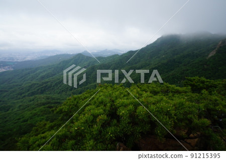 北漢山、國立公園、寶賢峰、三角山、甲骨岩、霧 北漢山、國立公園、寶賢峰、三角山、甲骨岩、霧 91215395