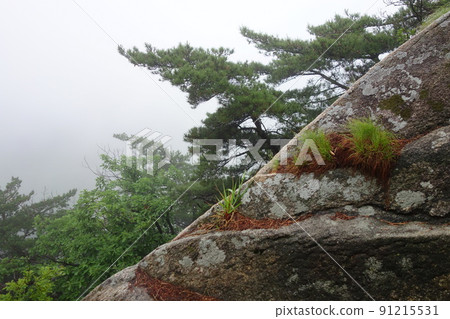Bukhansan. National Park. Josbawi. Munpilbong. Fog 91215531