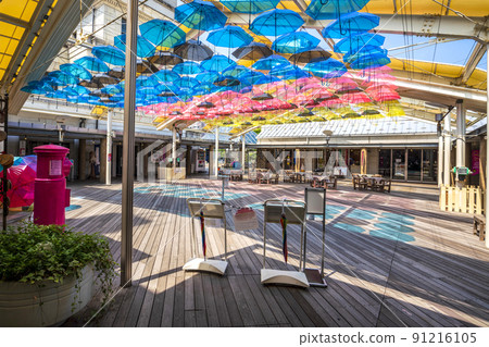<島根縣> 裝飾 Karakoro Plaza 天花板的 Enishizuku Umbrella Sky <島根縣> 裝飾 Karakoro Plaza 天花板的 Enishizuku Umbrella Sky 91216105