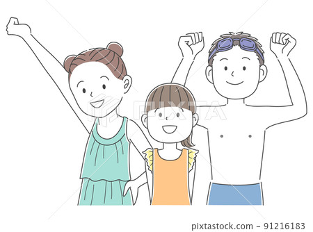 Men and women posing in swimsuits 91216183