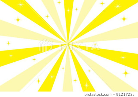 黃色多彩多姿的旭日形閃光 91217253