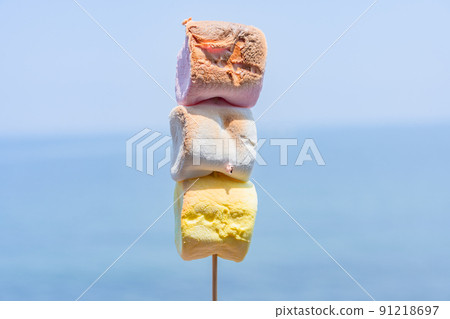 Grilled marshmallows Grilled marshmallows 91218697