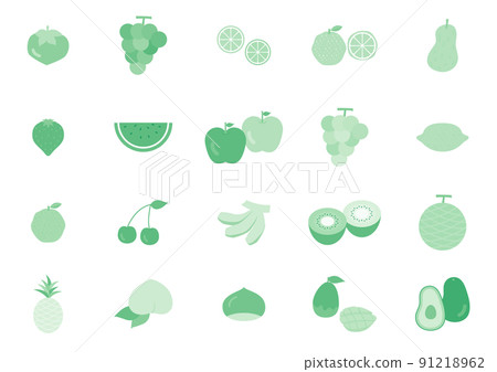 Flat and simple fruit set 91218962
