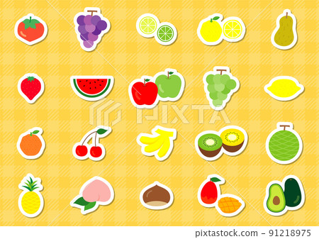 Flat and simple fruit set 91218975