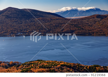 Lake Yamanaka and Mt. Ashitaka seen from Mt. Ohira 91219368
