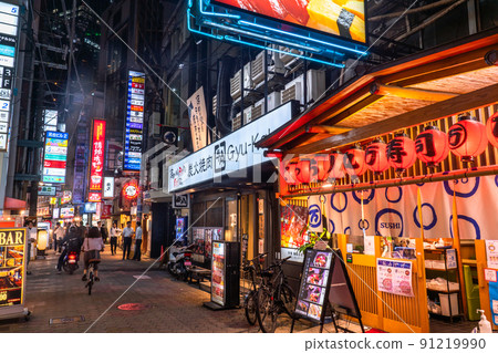 《Osaka Prefecture》 Sonezaki Ohatsu Tenjin-dori Shopping Street / Bar Street 91219990