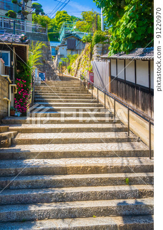 Hiroshima Onomichi Port Stone Stairs 91220970