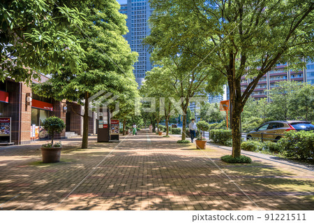 Tokyo cityscape Gotanda 91221511