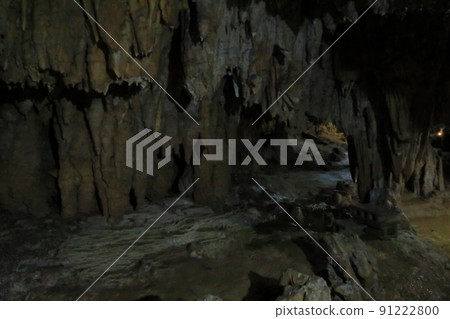 Scenery inside Yoron Island Akasaki Limestone Cave 91222800