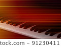 abstract blurred music background with piano keys 91230411