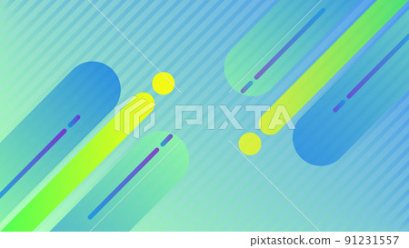 Geometric background of pop lines Blue system size ratio 16: 9 91231557