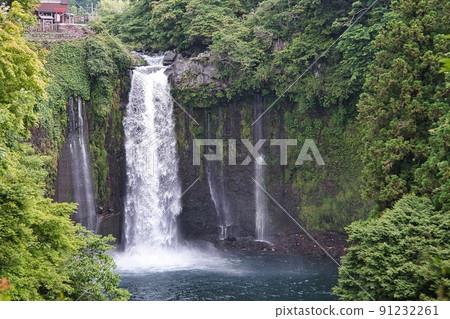 Mt. Fuji sound stop waterfall Mt. Fuji sound stop waterfall 91232261