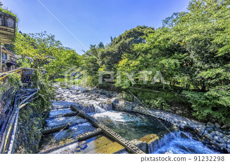 Kanagawa Prefecture Hakone Yumoto Ryokan and River 91232298