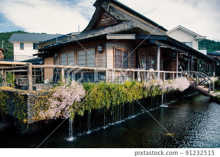 忍野八海(初夏晴天富士中池山瀑布) 忍野八海(初夏晴天富士中池山瀑布) 91232515