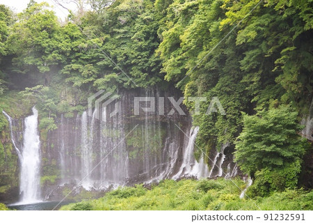 白絲瀑布（初夏晴天富士山瀑布） 91232591