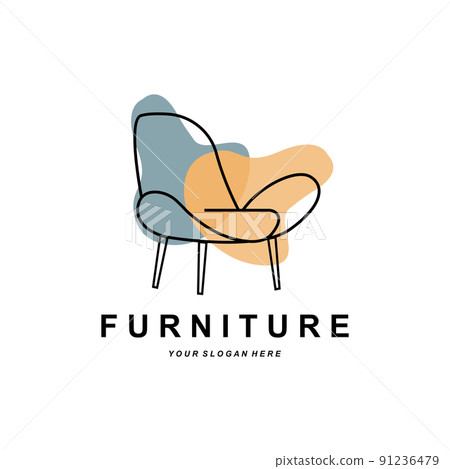 furniture logo, home furnishing design, room icon illustration, table, chair, lamp, frame, clock, flower pot furniture logo, home furnishing design, room icon illustration, table, chair, lamp, frame, clock, flower pot 91236479