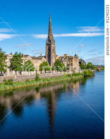 River Tay and Perth City centre River Tay and Perth City centre 91240233