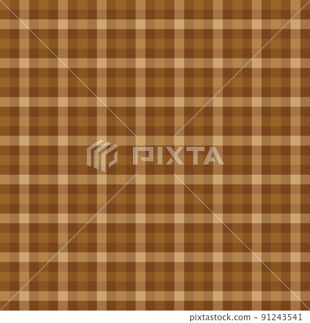 Brown plaid pattern background illustration - Stock Illustration