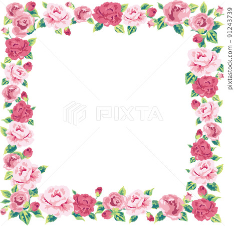 裝飾玫瑰花框 裝飾玫瑰花框 91243739