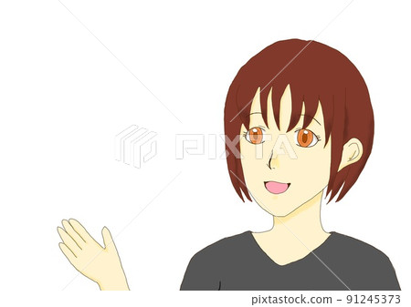 給指南的婦女的例證 91245373