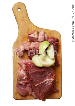 fresh meat on the hardboard fresh meat on the hardboard 91245905