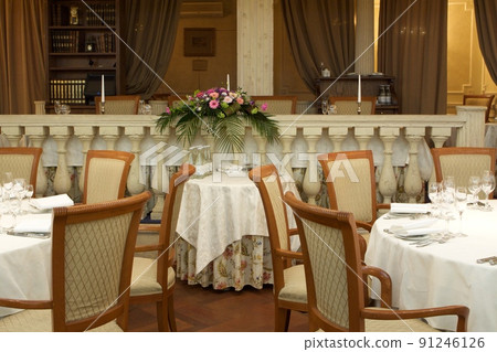 table setting in the restaurant table setting in the restaurant 91246126