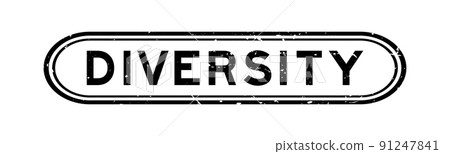 Grunge black diversity word rubber seal stamp on white background Grunge black diversity word rubber seal stamp on white background 91247841