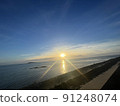 Take a walk along the sea in the resort area 91248074