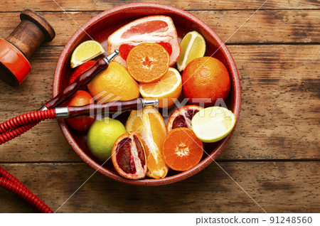 Hookah with citrus tobacco. 91248560