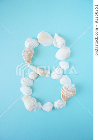 8 號由貝殼製成 91250251