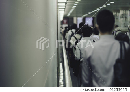 早上通勤企業形象 早上通勤企業形象 91255025