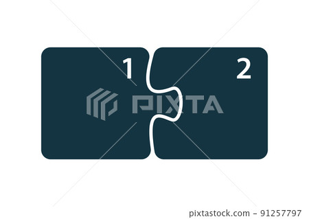 Puzzle sequence. Steps infographics. Presentation chart elements. 91257797