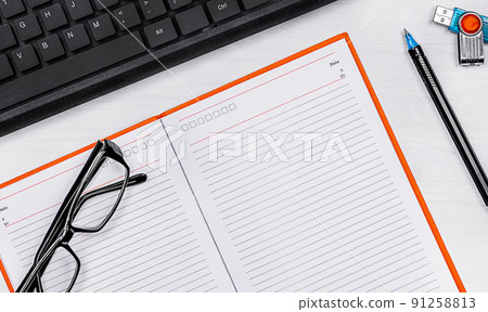 a workspace with bright colors a workspace with bright colors 91258813